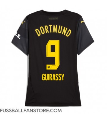 Borussia Dortmund Serhou Guirassy #9 Replik Auswärtstrikot Damen 2024-25 Kurzarm